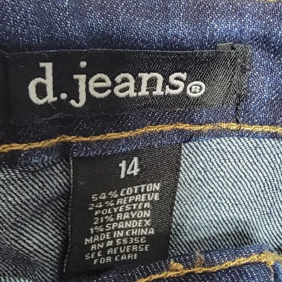 d. Jeans Women's Blue Denim Skirt. SIZE 14. #880 - Picture 4 of 8